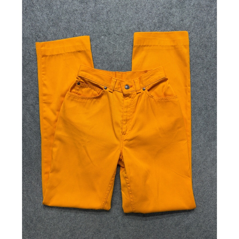 Vintage Levis 1984 Olympic Games Official Staff Uniform Pants Orange Sz 6